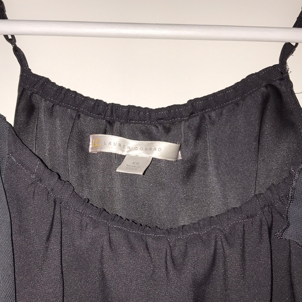 Lauren Conrad - Dark Gray Ruffle Tank